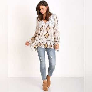 Free People 60s Down By the Bay Tunic size Small